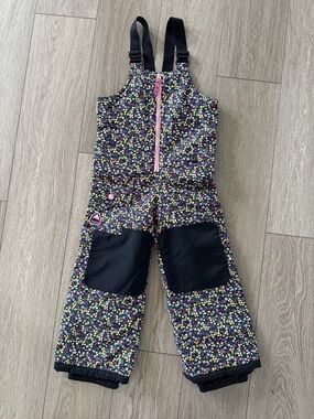 Burton minishred maven snowbib overalls floral toddler girls 4T